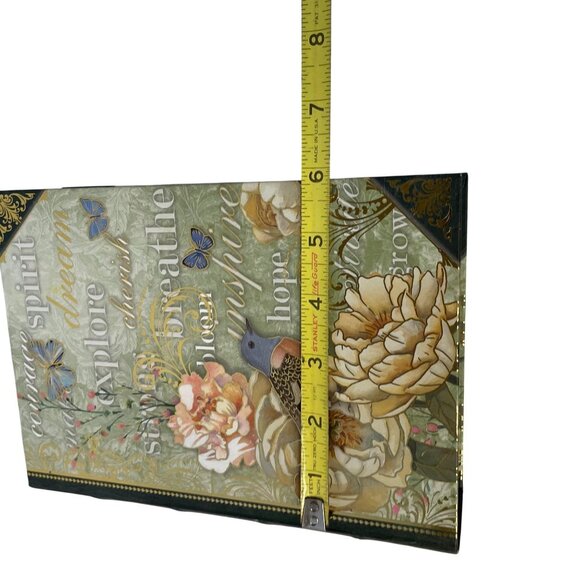 Inspirational Hardcover Journal With Floral & Butterfly Design Gold Accents Line - Picture 11 of 16